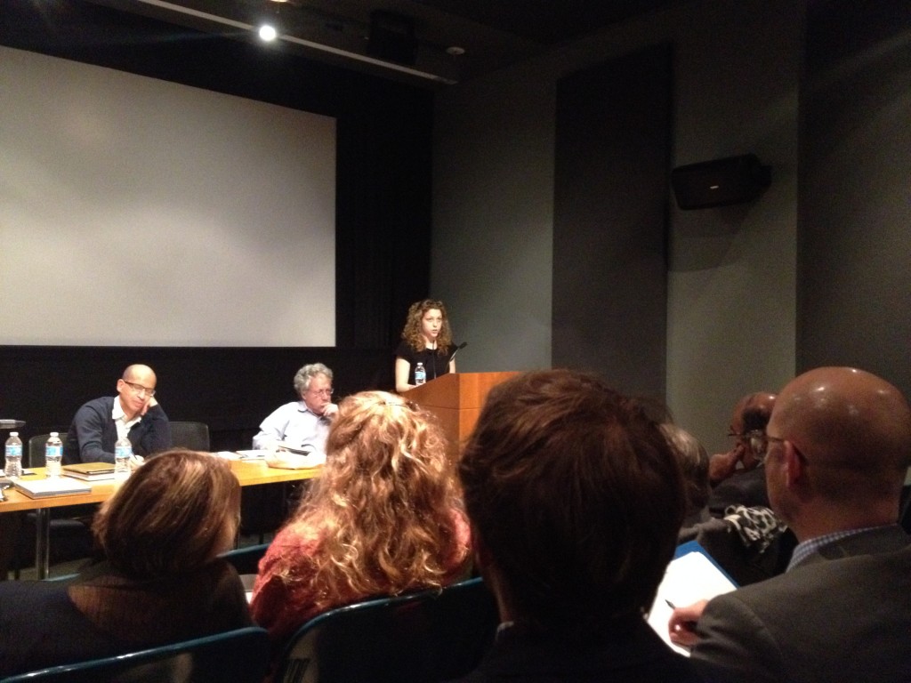 Jonathan Kahana, Dana Polan, Hannah Zeavin. Photo by Dan Streible